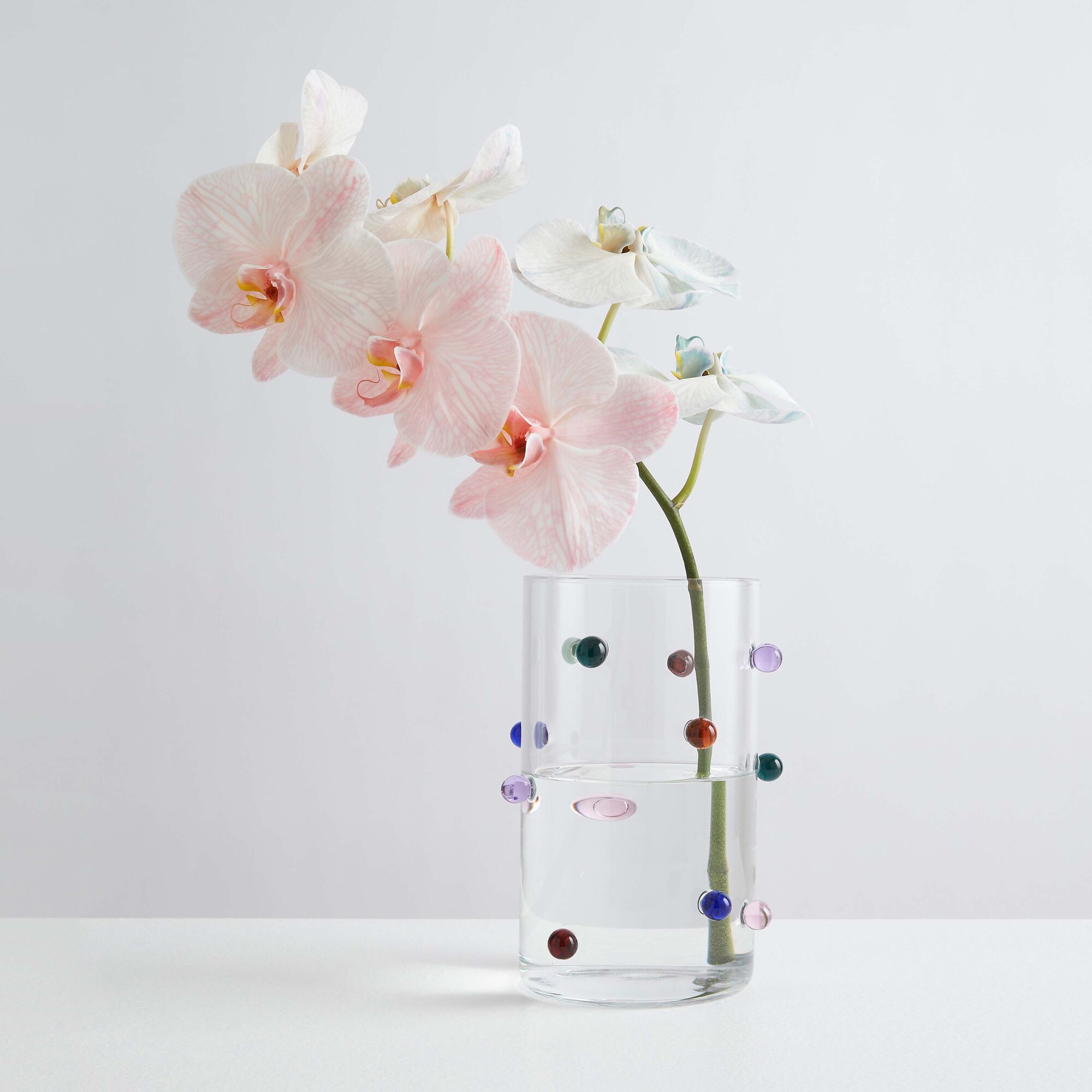 POMPONETTE VASE | CLEAR MULTI