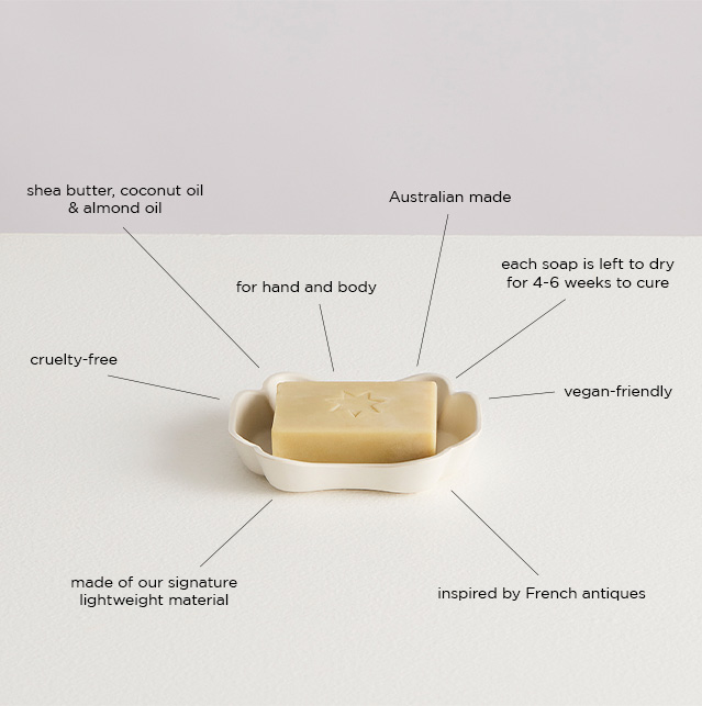 LA ROSE SCENTED SOAP | soap infographic