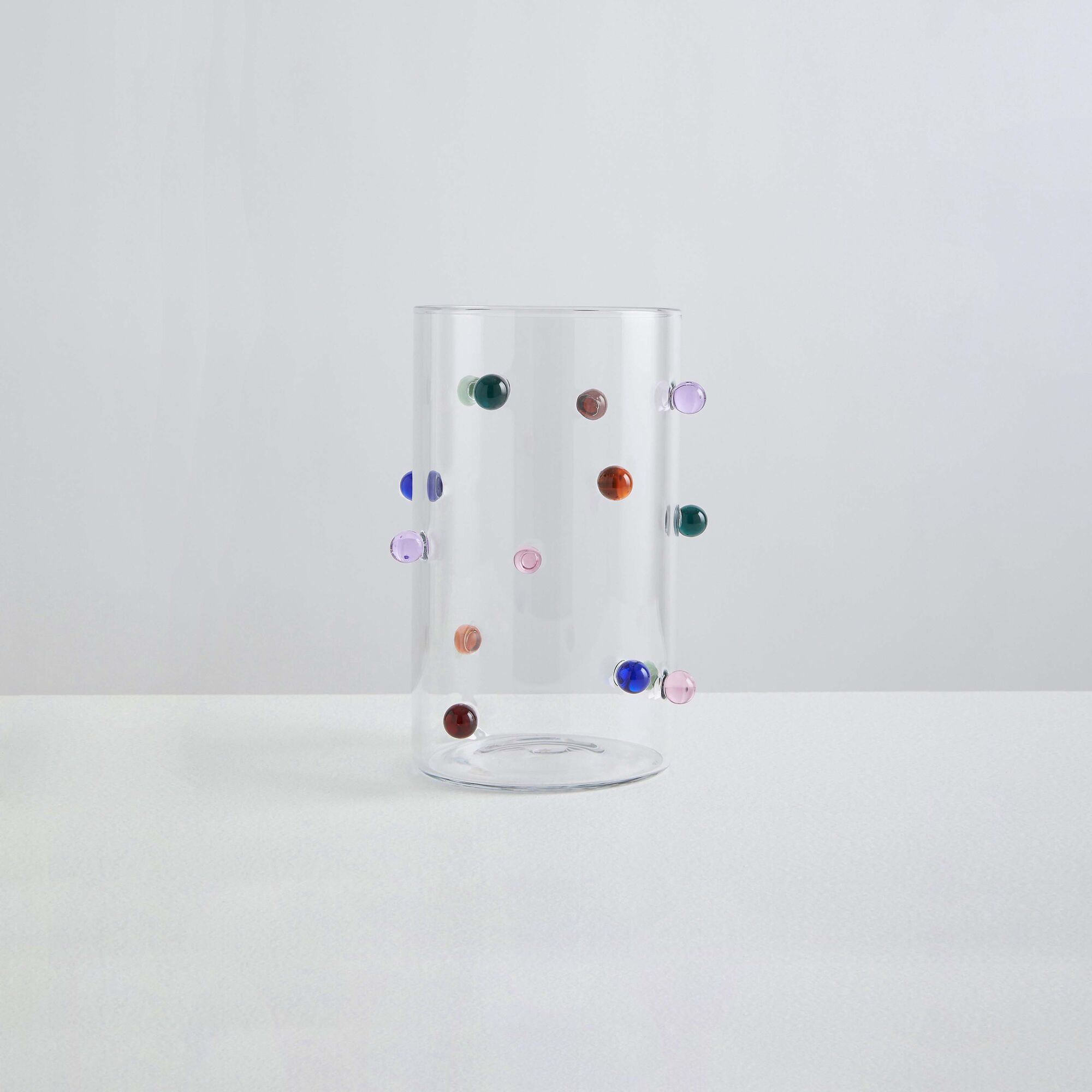 POMPONETTE VASE | clear multi